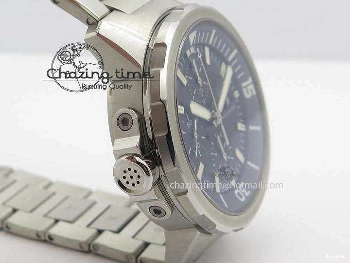 MIROTIME 0211 Classic Aquatimer Chrono IW376803 V6F 1:1 Best Edition Black Dial On SS Bracelet A 7361